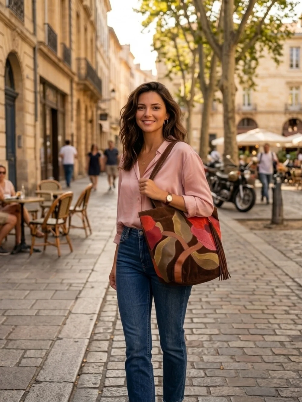 RARE Vintage 2006 Coach Limited Edition "Poppy for Peace" Suede Tote 9259 - EUC - Picture 4 of 15